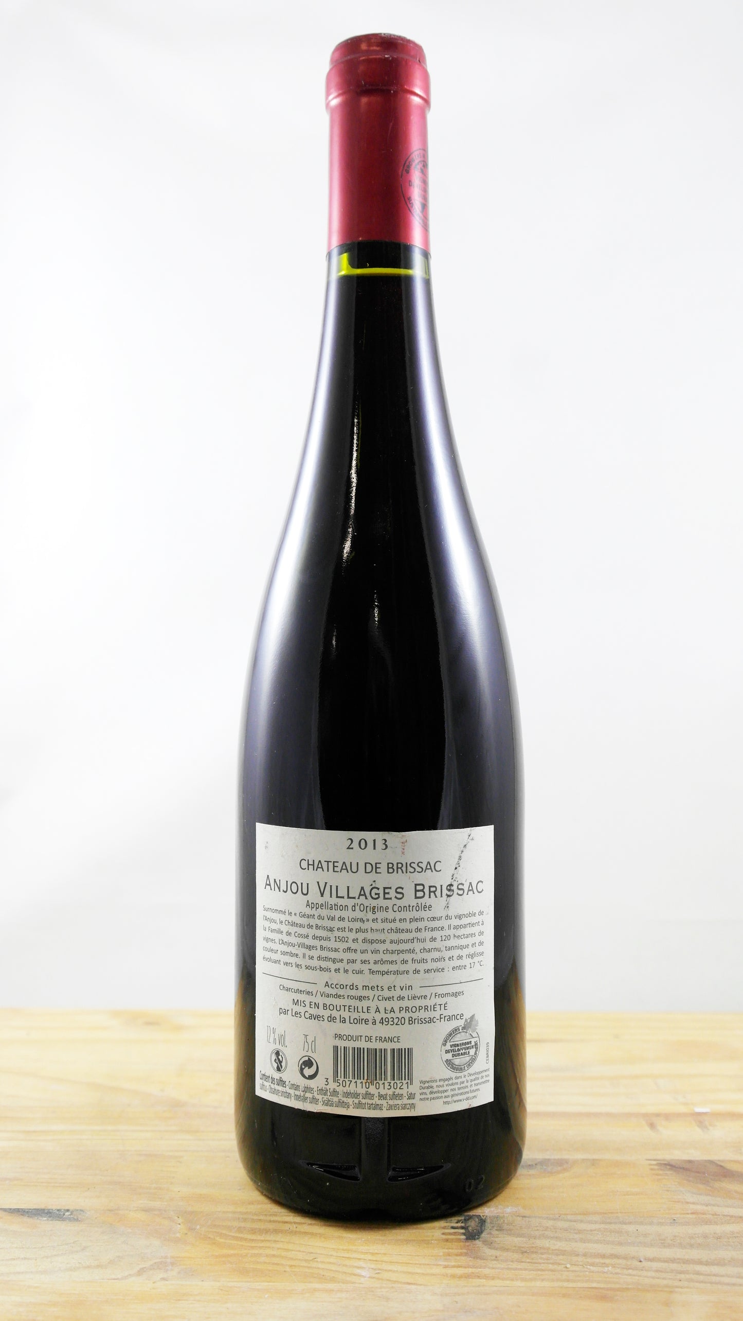 Vin Année 2013 Château de Brissac