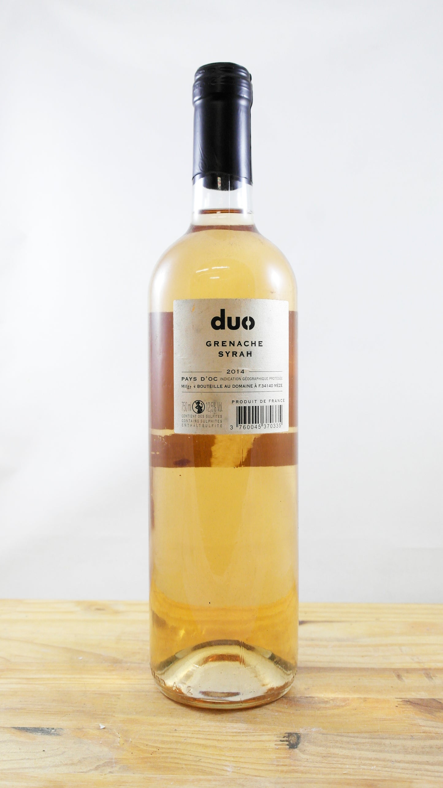 Vin Année 2014 Duo Grenache Syrah