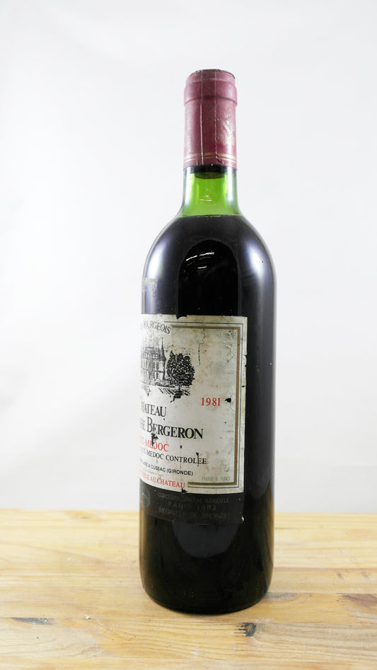 Vin Année 1981 Château Lamothe Bergeron