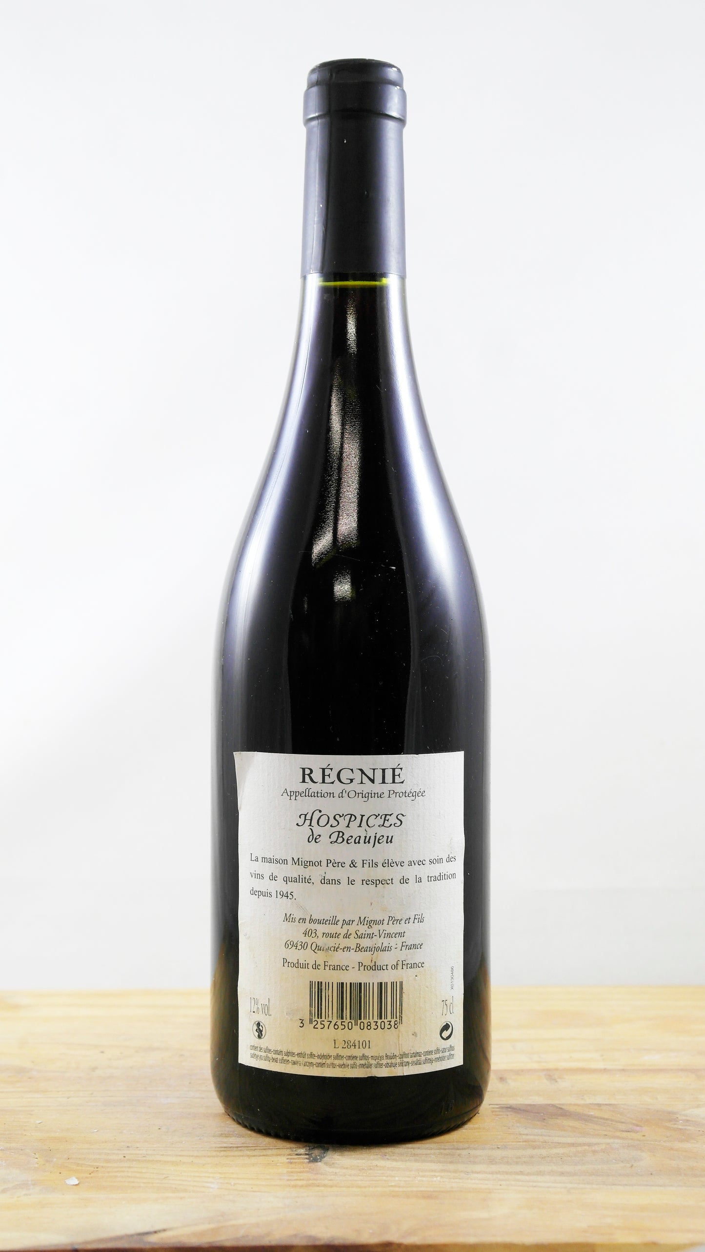 Vin Année 2012 Hospices de Beaujeu