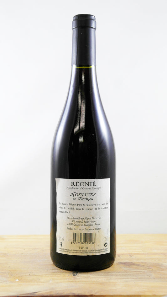 Vin Année 2012 Hospices de Beaujeu