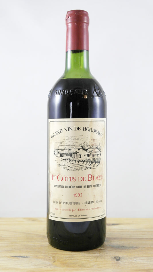 1ères Côtes de Blaye Union des producteurs Générac 1982 HE