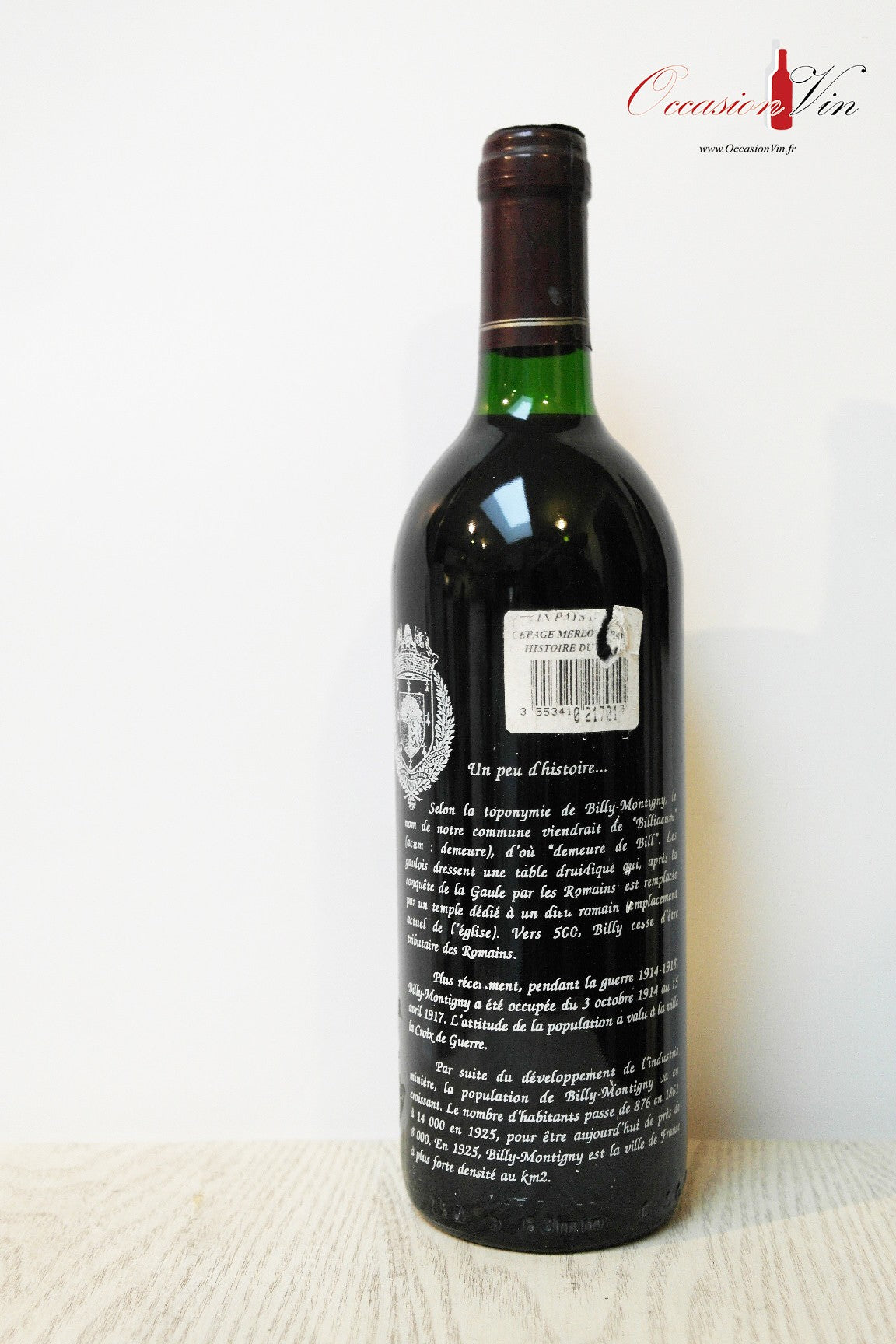 Billy-Montigny Merlot Vin 1995