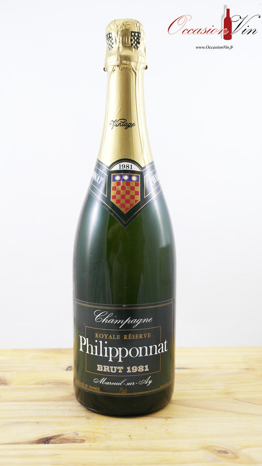 Champagne Royal Réserve Philipponnat Vin 1981