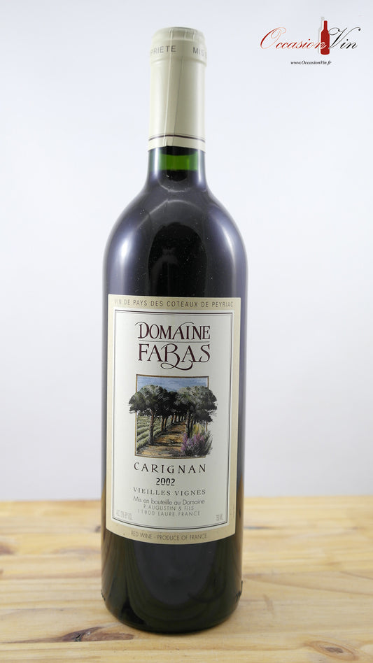 Carignan Domaine Fabas Vin 2002