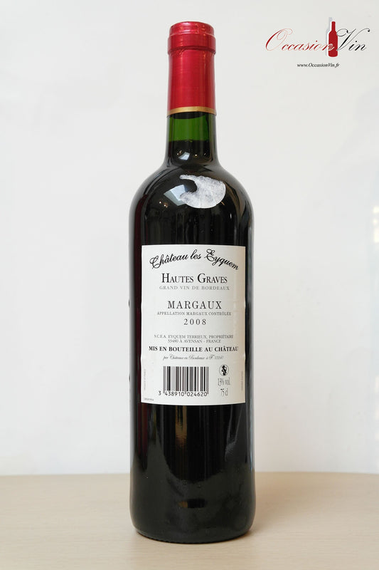 Château les Eyqyem Vin 2008