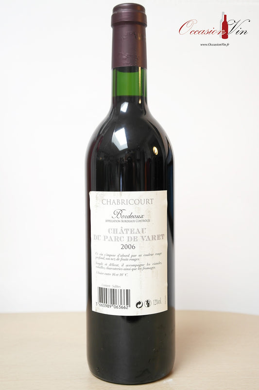 Château du Parc de Varet Vin 2006