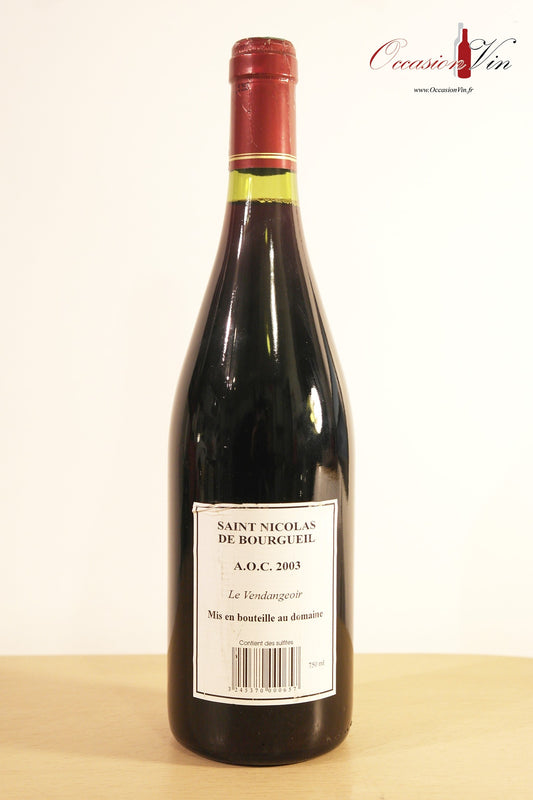 Le Vendangeoir Vin 2003