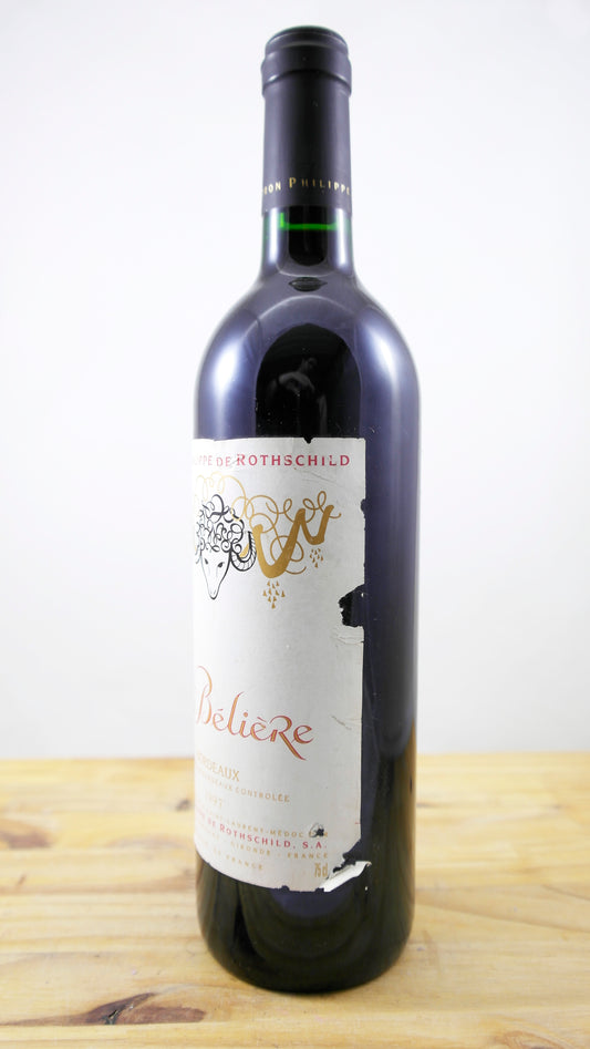 Vin Année 1997 La Bélière Rothschild