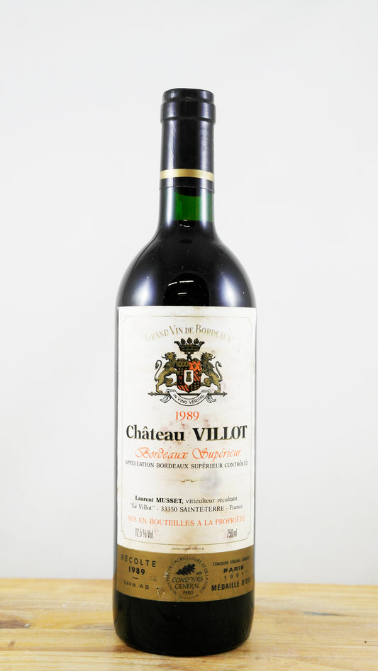 Vin Année 1989 Château Villot