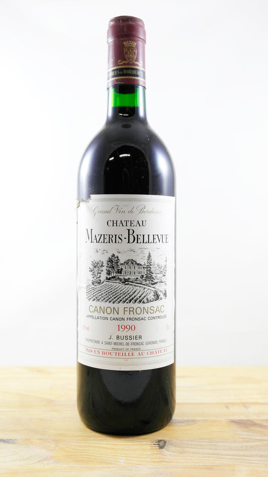 Vin Année 1990 Château Mazeris-Bellevue