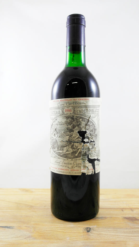Vin Année 1986 Château Cadet-Piola