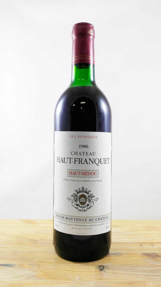 Vin Année 1986 Château Haut-Franquet