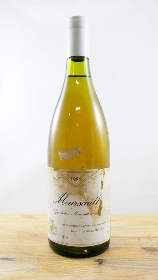 Vin Année 1986 Meursault Vial et Fils
