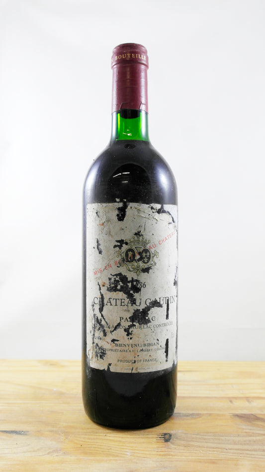 Vin Année 1986 Château Gaudin