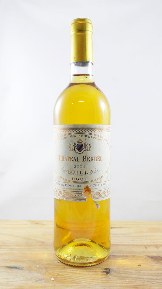 Vin Année 2004 Cadillac Château Berbec