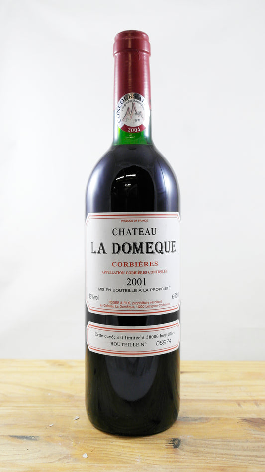 Vin Année 2001 Château La Domèque