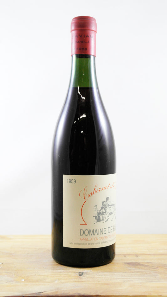 Vin Année 1959 Cabernet d'Anjou Domaine de Bablut
