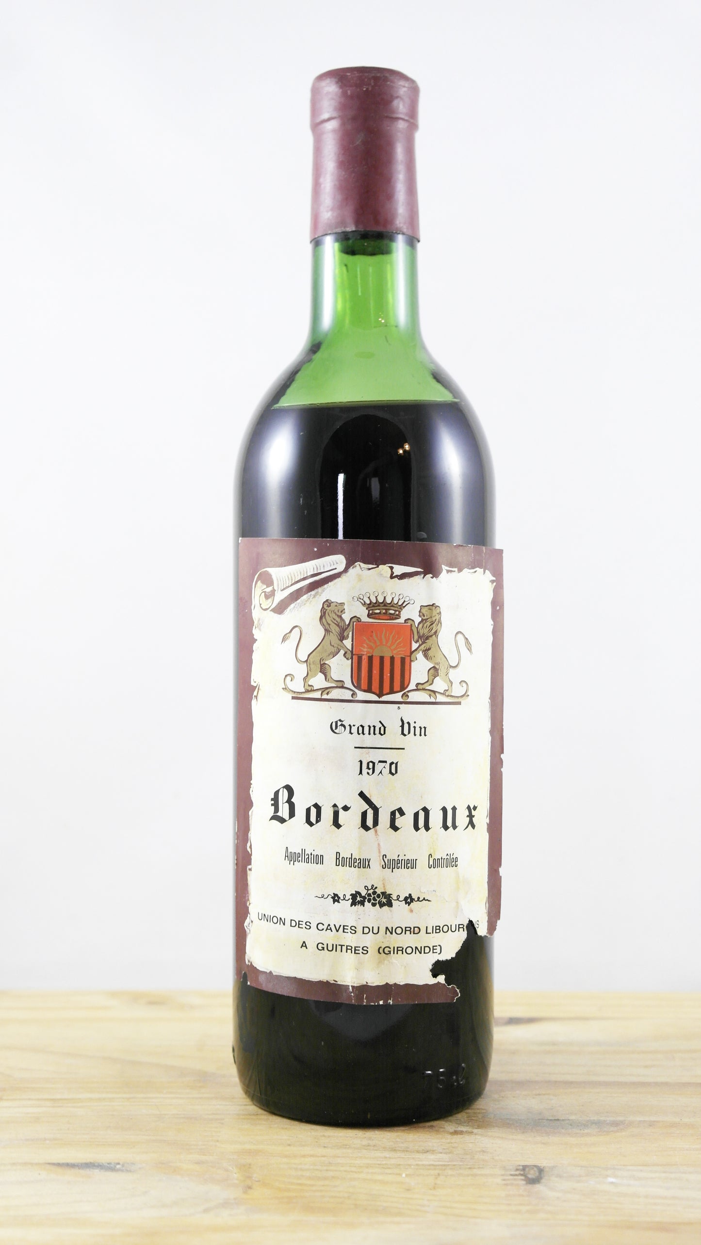 Bordeaux Union des Caves du Nord Libournais 1970 BE