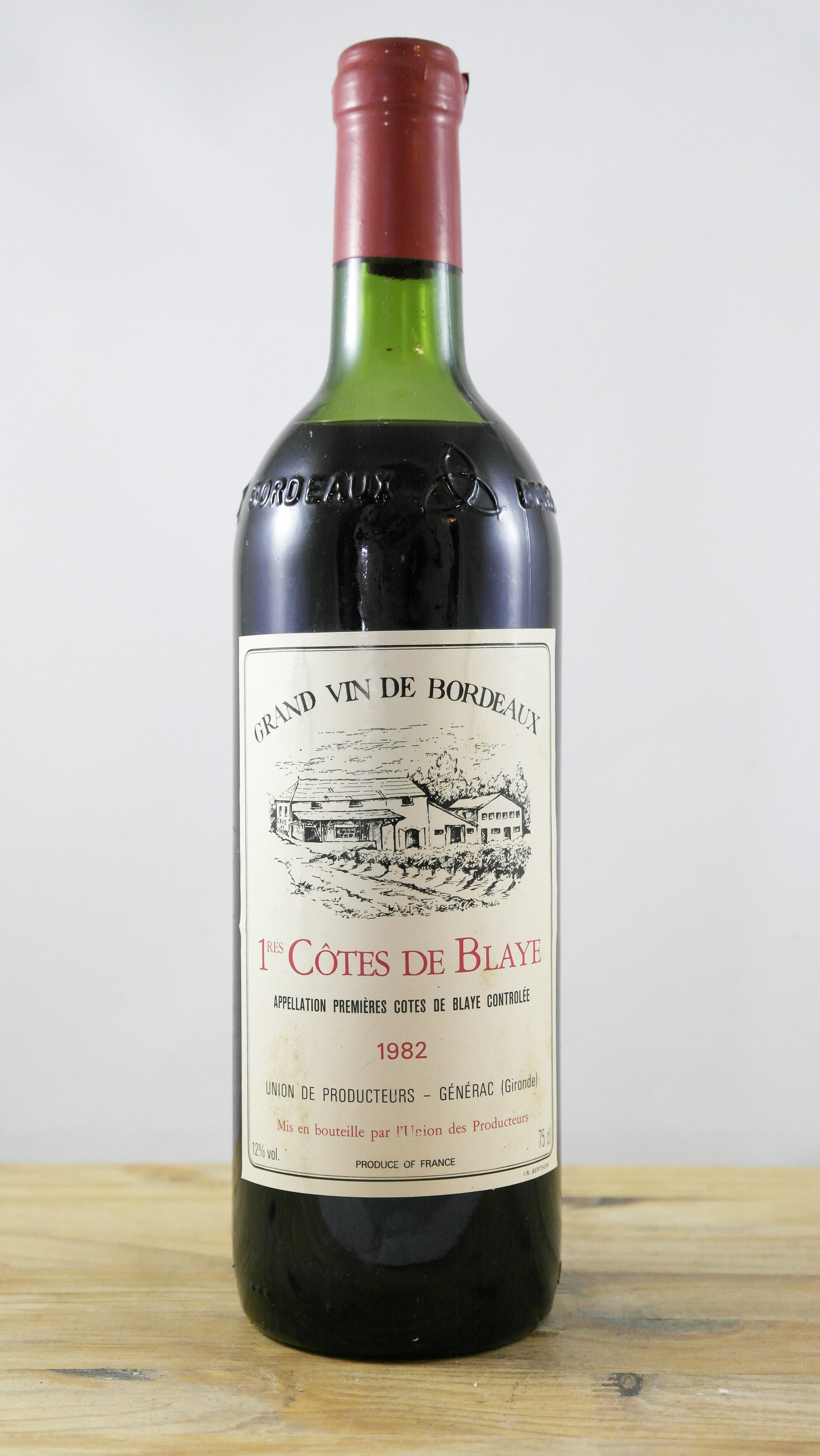 1ères Côtes de Blaye Union des producteurs Générac 1982