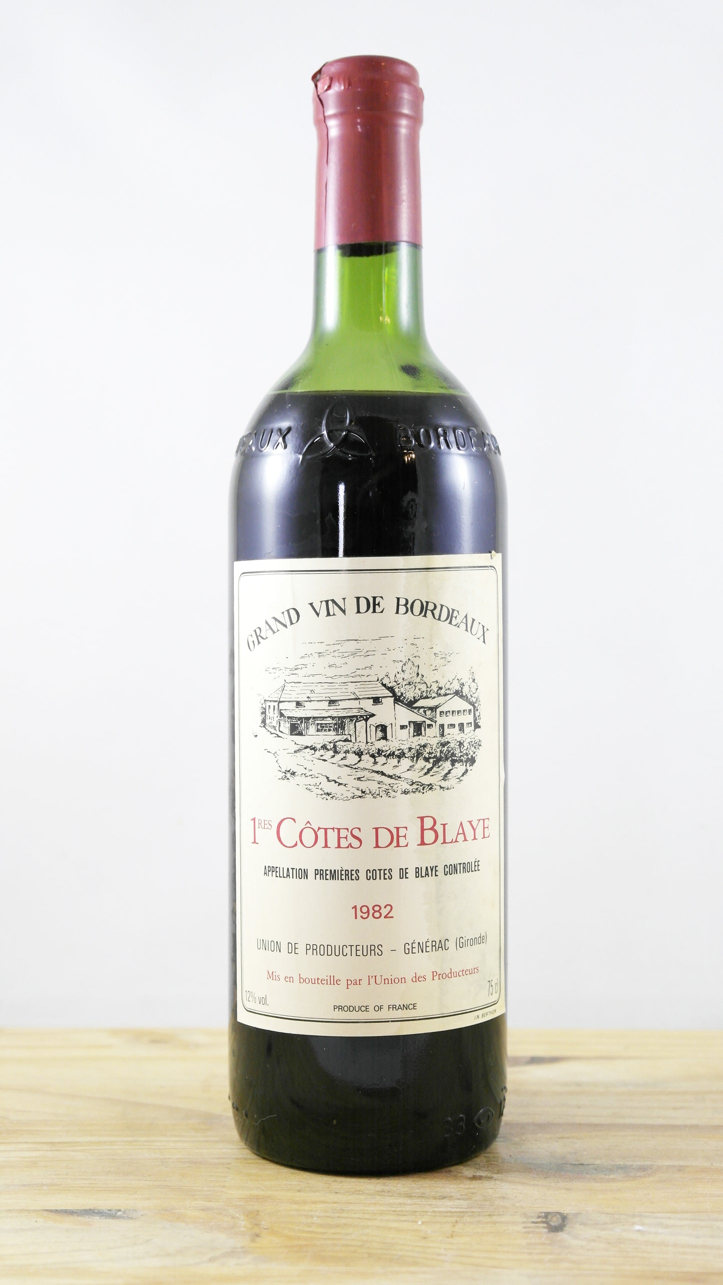 1ères Côtes de Blaye Union des producteurs Générac 1982 ME