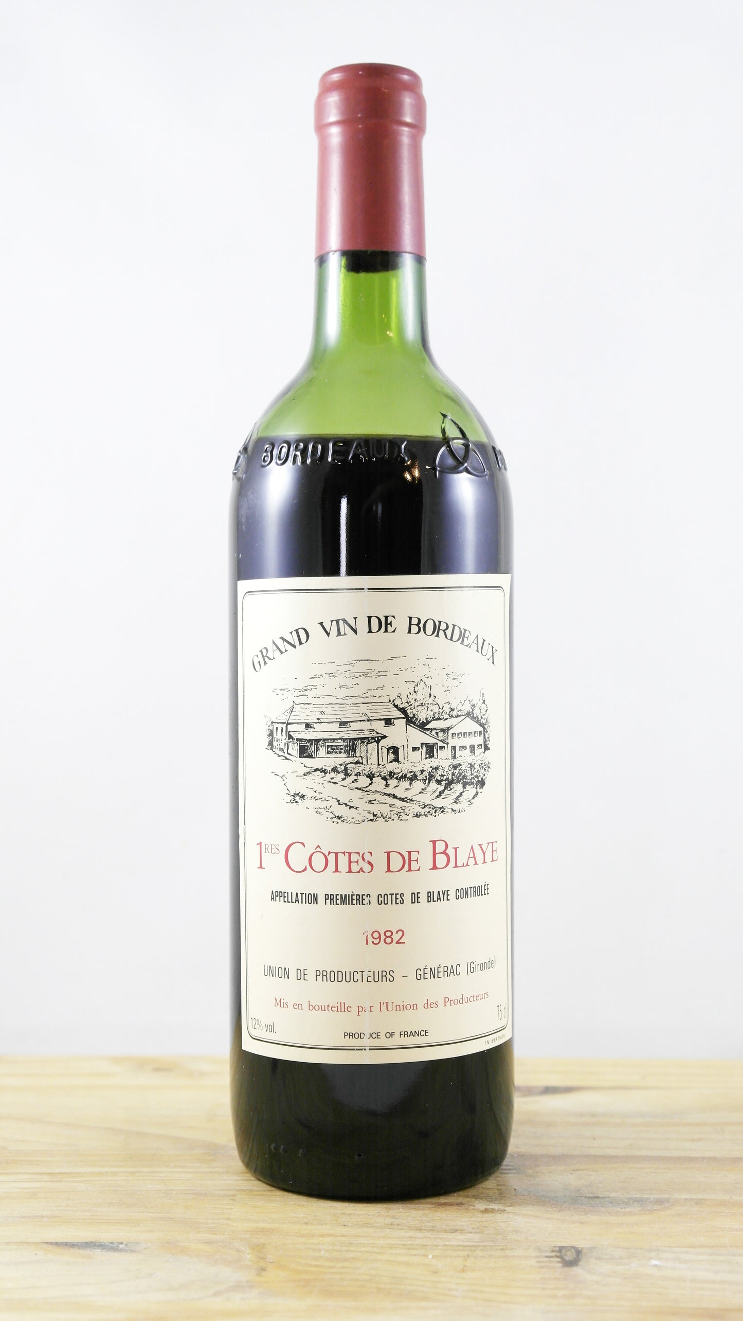 1ères Côtes de Blaye Union des producteurs Générac 1982 BE