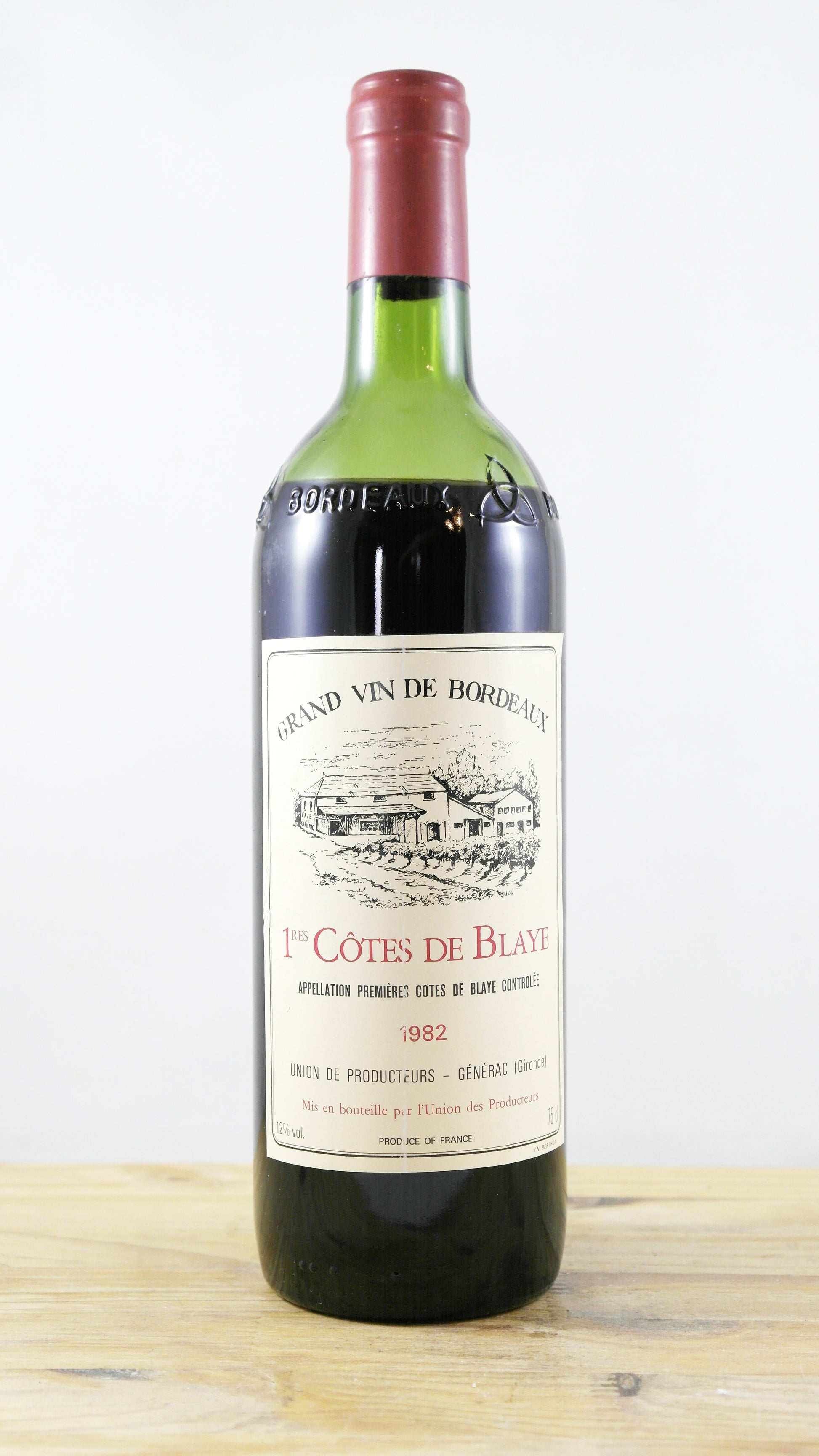 1ères Côtes de Blaye Union des producteurs Générac 1982 BE