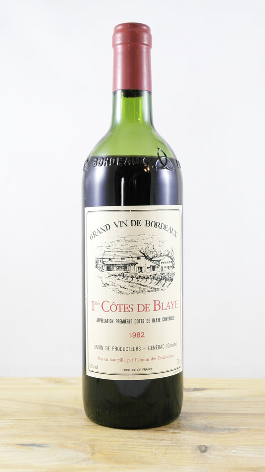 1ères Côtes de Blaye Union des producteurs Générac 1982 BE