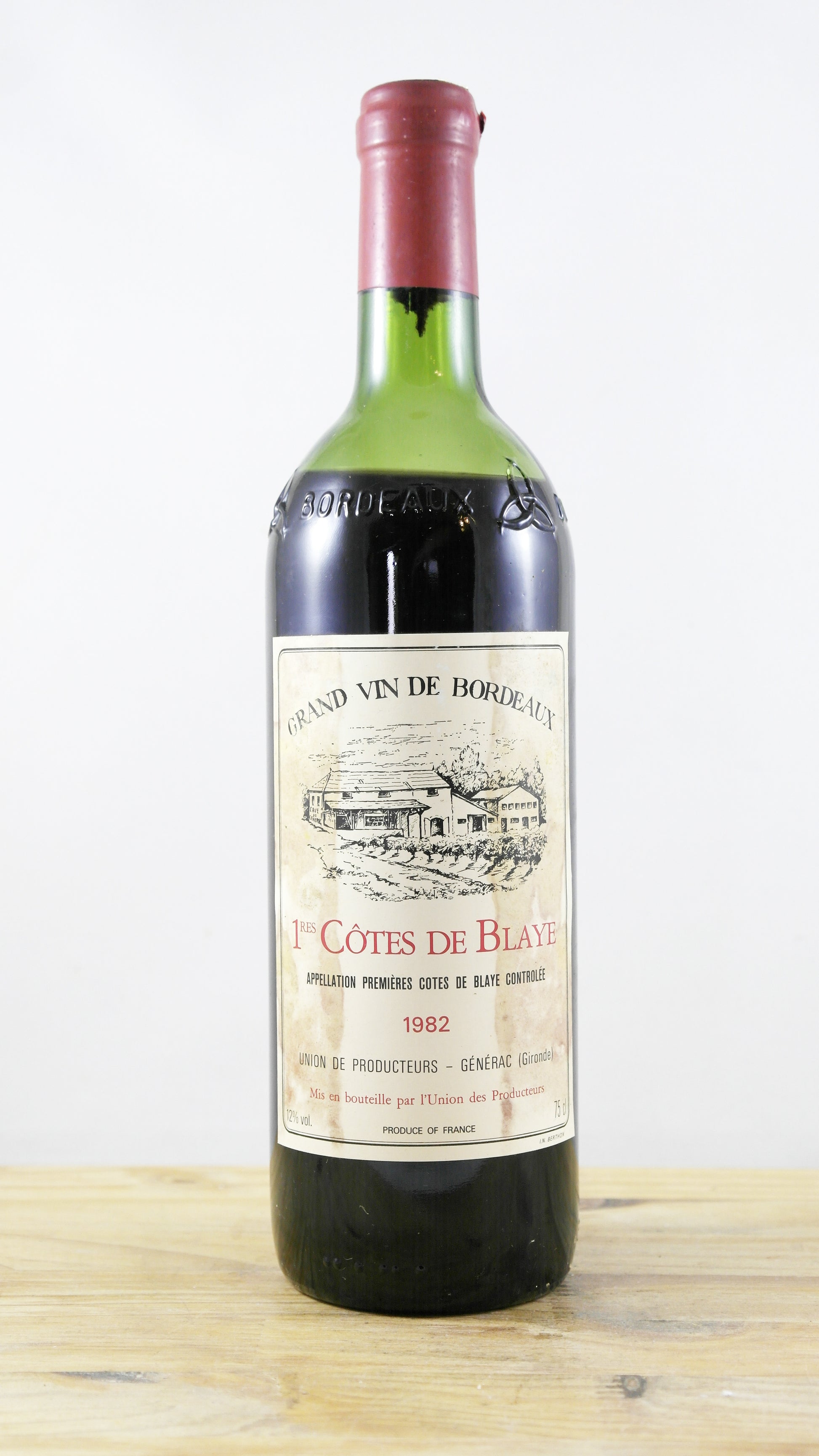 1ères Côtes de Blaye Union des producteurs Générac 1982 EA