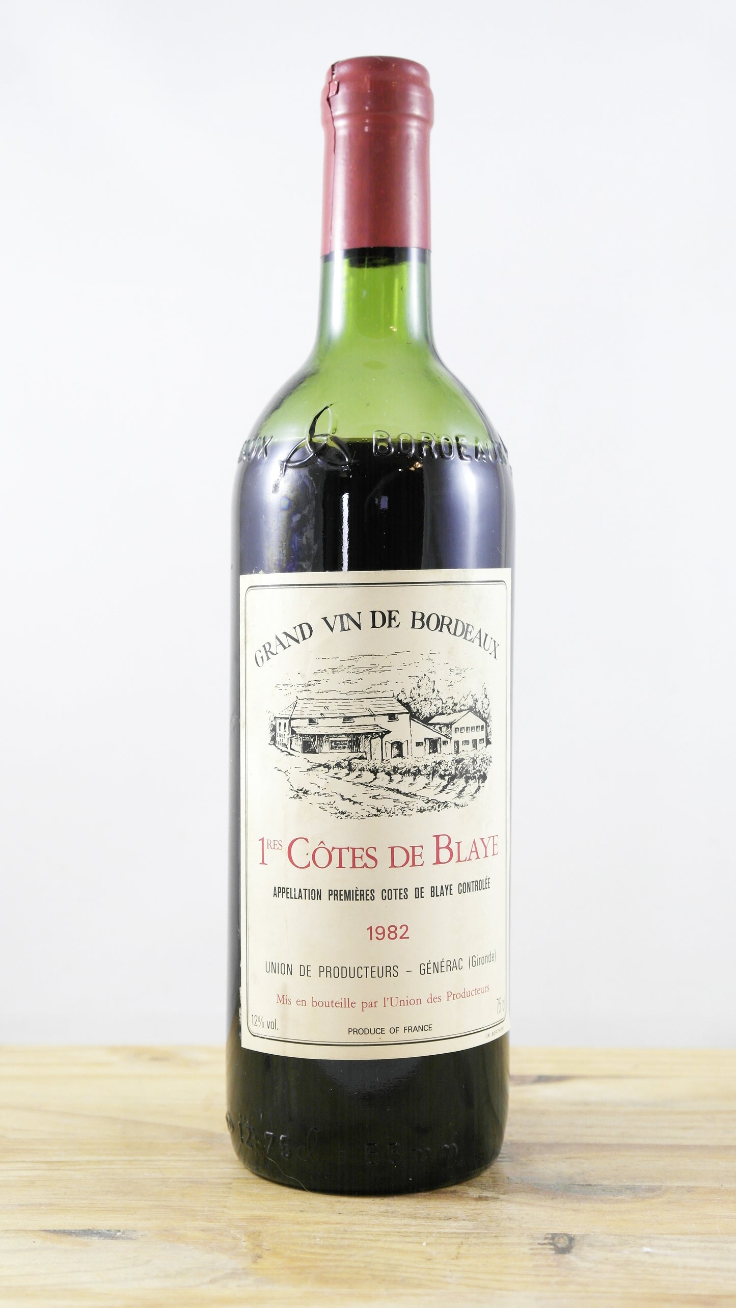 1ères Côtes de Blaye Union des producteurs Générac 1982 VI