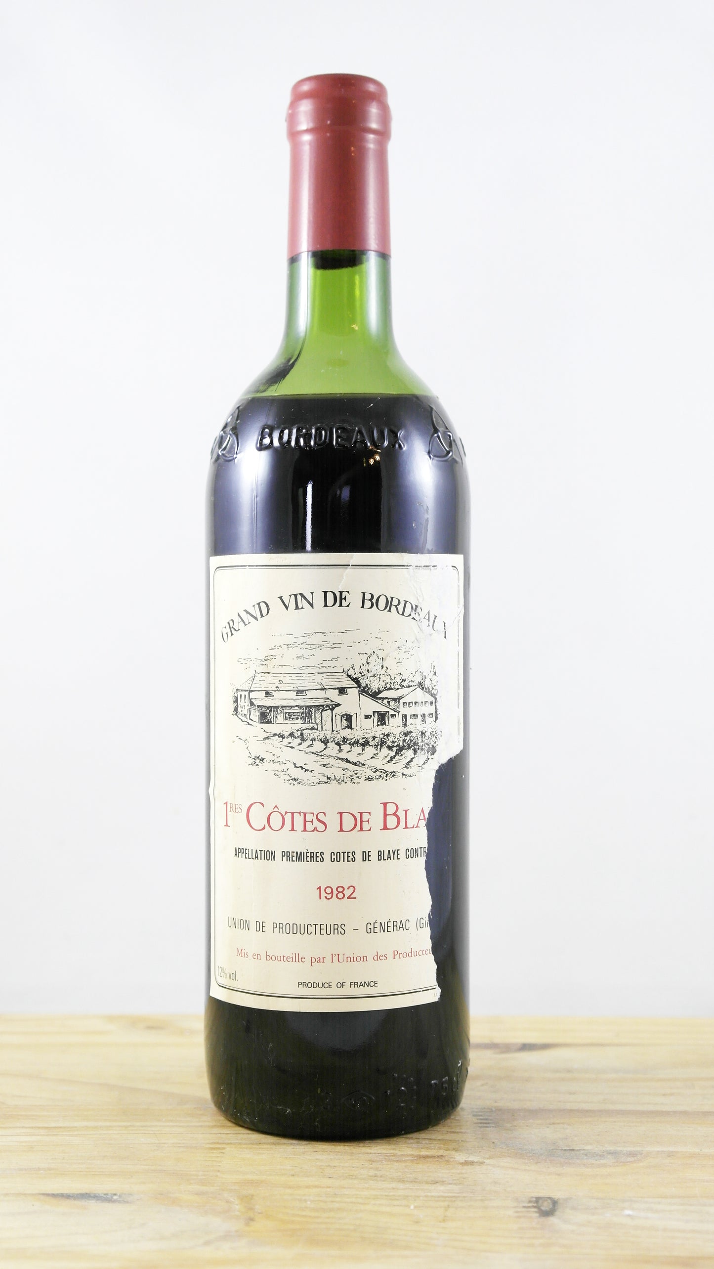 1ères Côtes de Blaye Union des producteurs Générac 1982 ETA