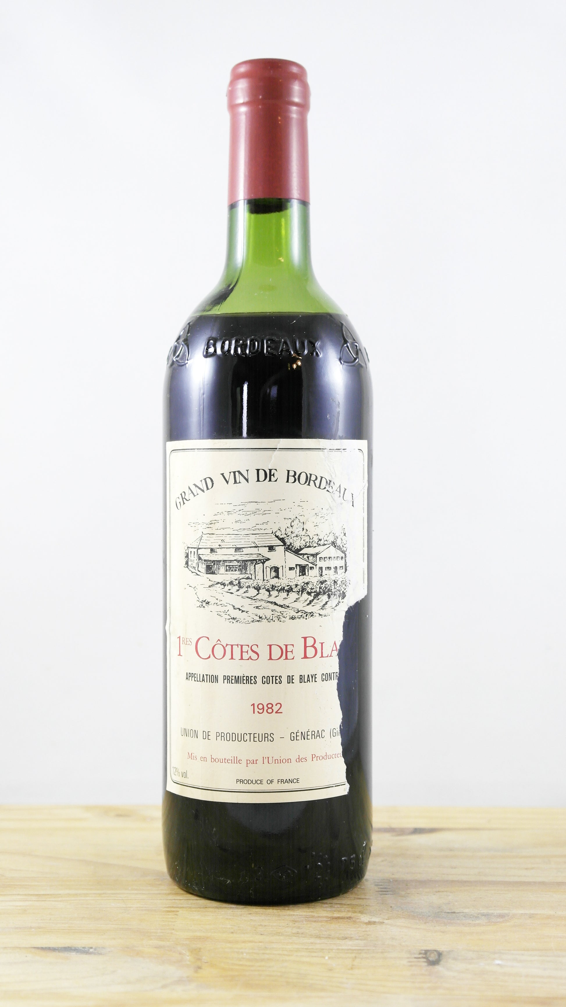 1ères Côtes de Blaye Union des producteurs Générac 1982 ETA