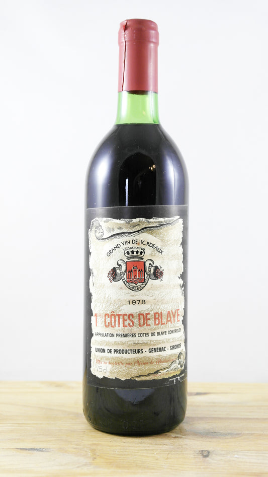 1ères Côtes de Blaye Union des producteurs Générac 1978