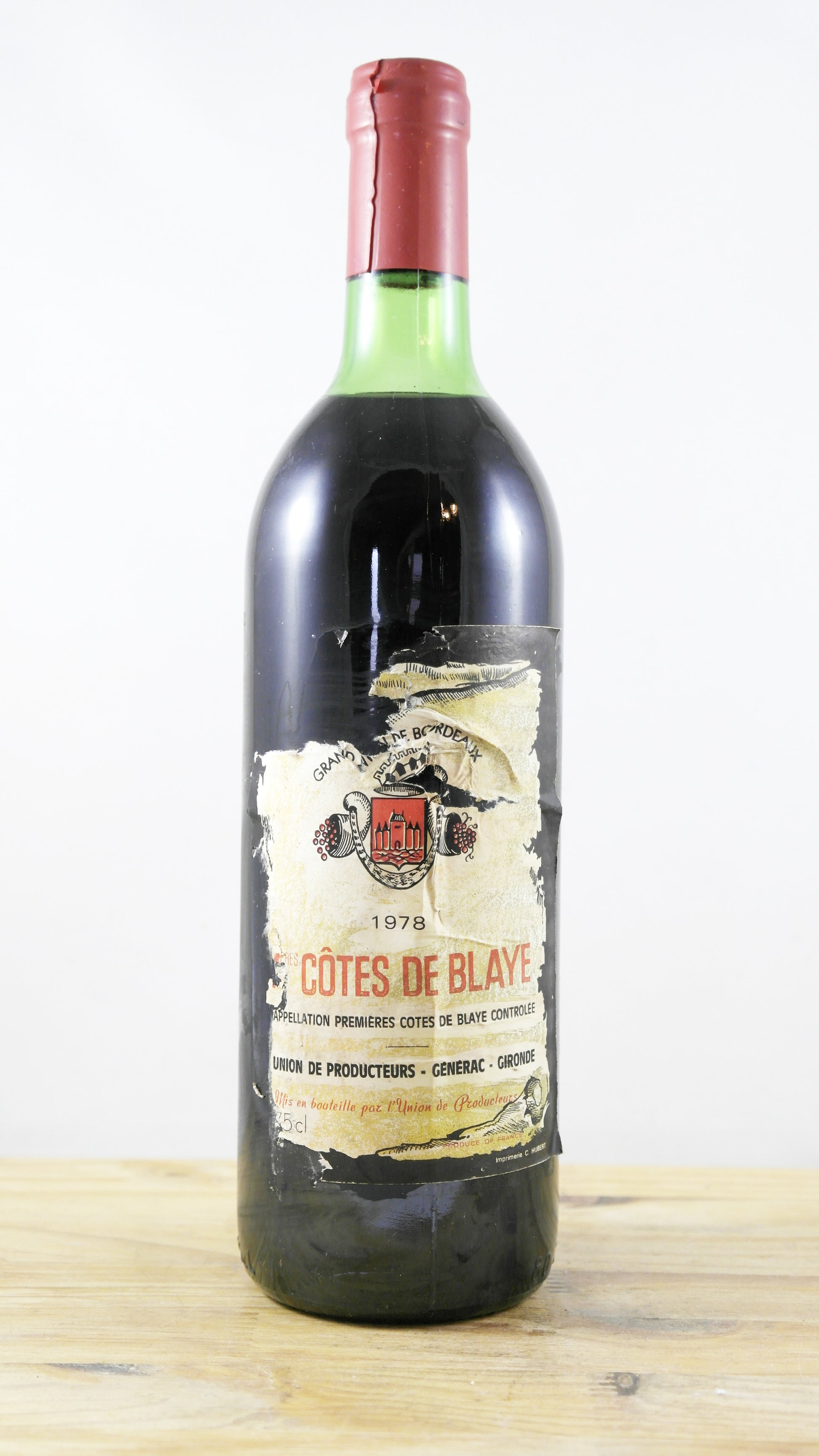1ères Côtes de Blaye Union des producteurs Générac 1978 ETA