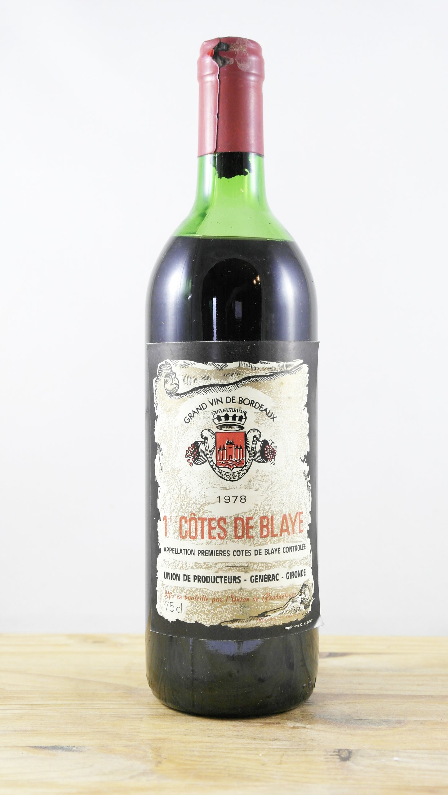 1ères Côtes de Blaye Union des producteurs Générac 1978 CS