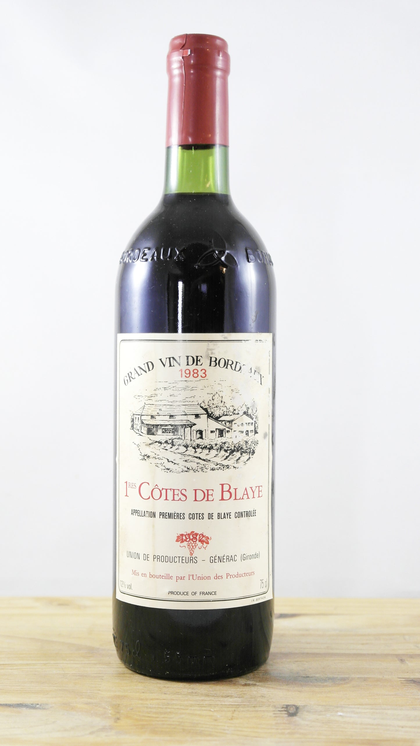 1ères Côtes de Blaye Union des producteurs Générac 1983 ELA