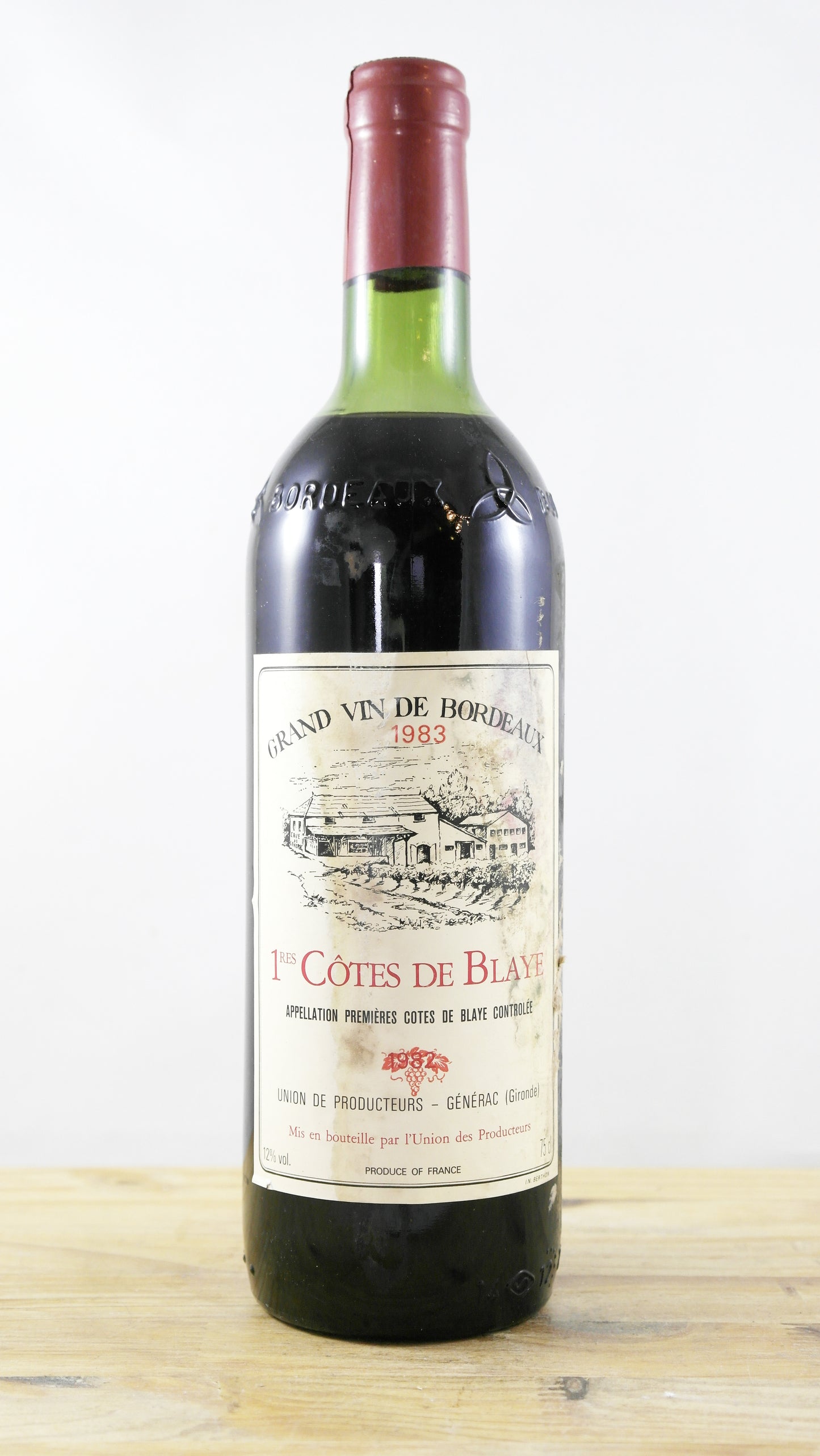 1ères Côtes de Blaye Union des producteurs Générac 1983 ETA