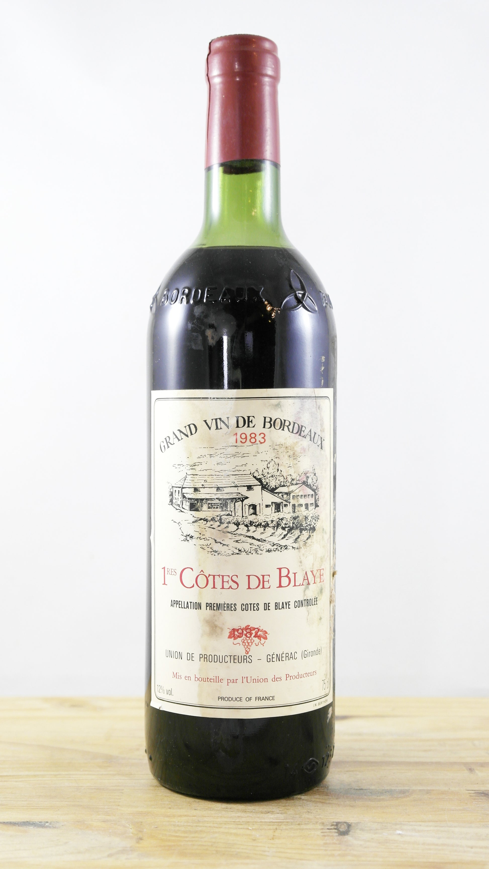 1ères Côtes de Blaye Union des producteurs Générac 1983 ETA