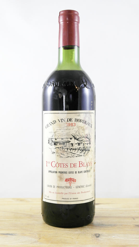 1ères Côtes de Blaye Union des producteurs Générac 1983 ETA
