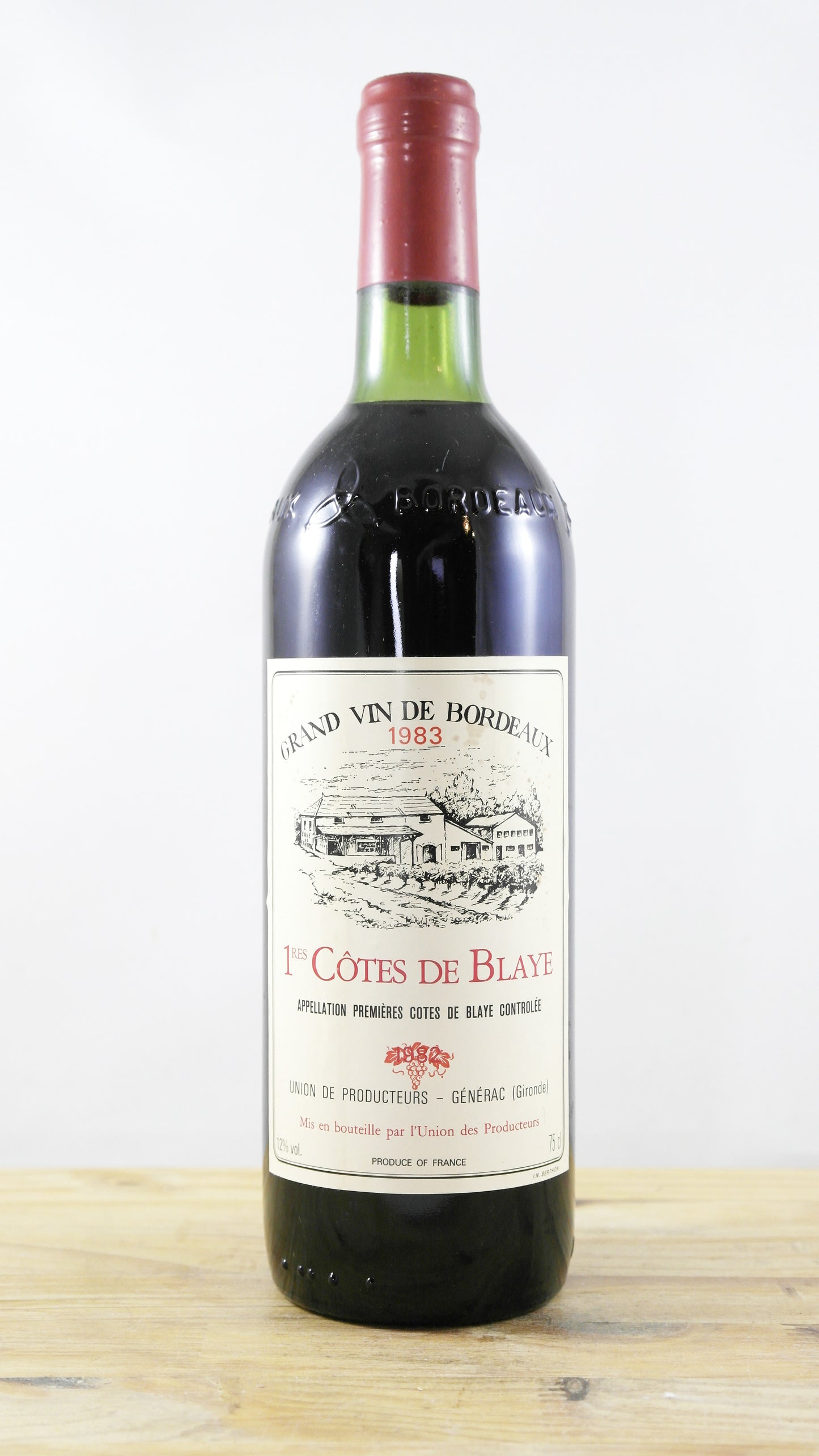 1ères Côtes de Blaye Union des producteurs Générac 1983 BG