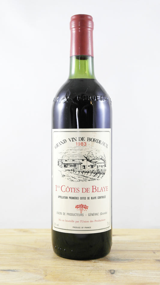 1ères Côtes de Blaye Union des producteurs Générac 1983 BG