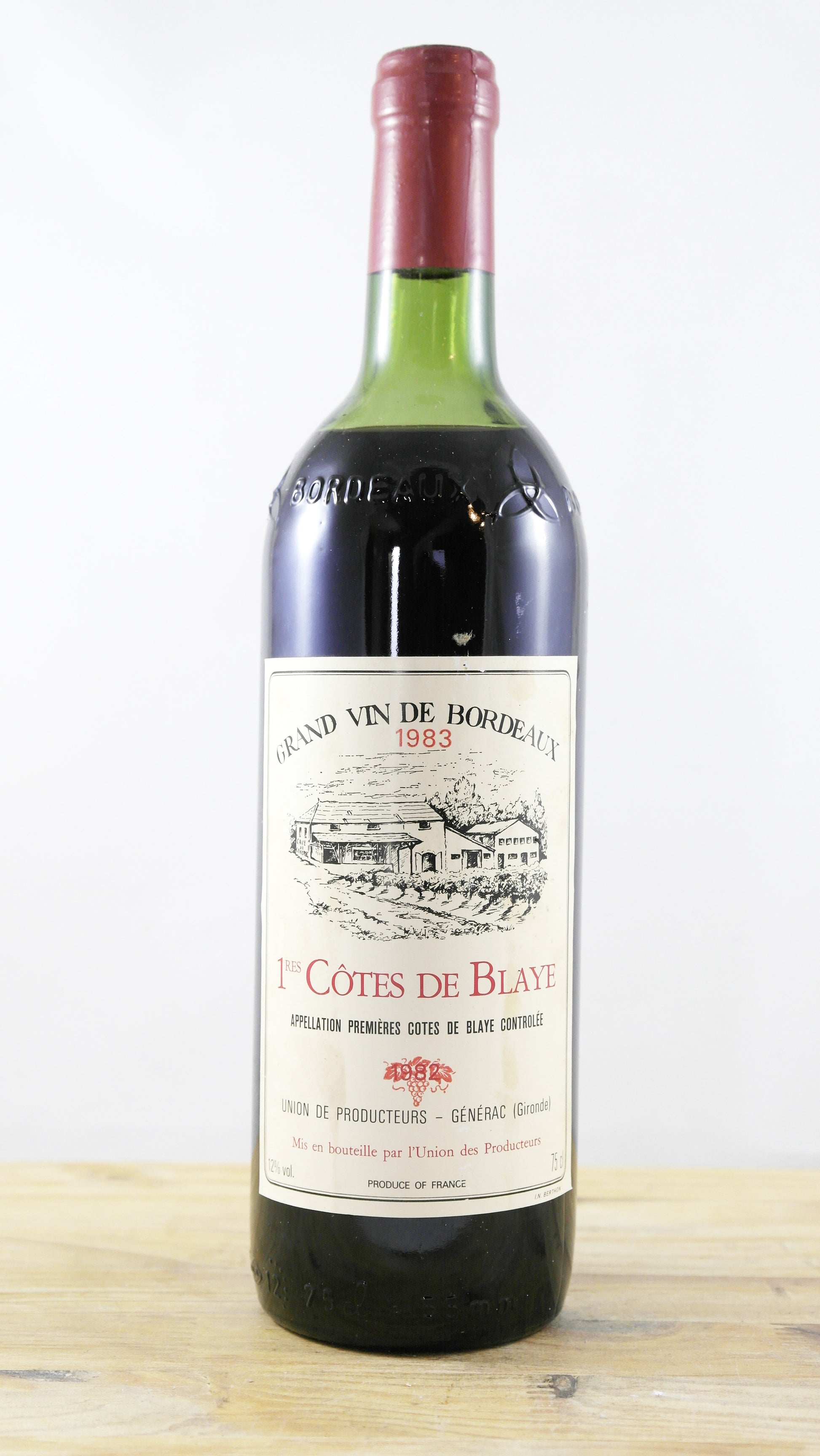 1ères Côtes de Blaye Union des producteurs Générac 1983 ME