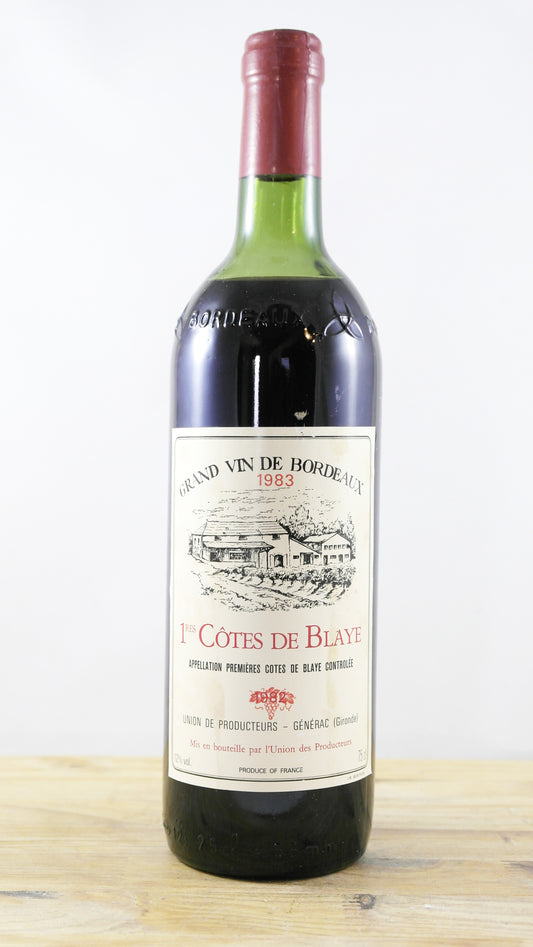 1ères Côtes de Blaye Union des producteurs Générac 1983 ME