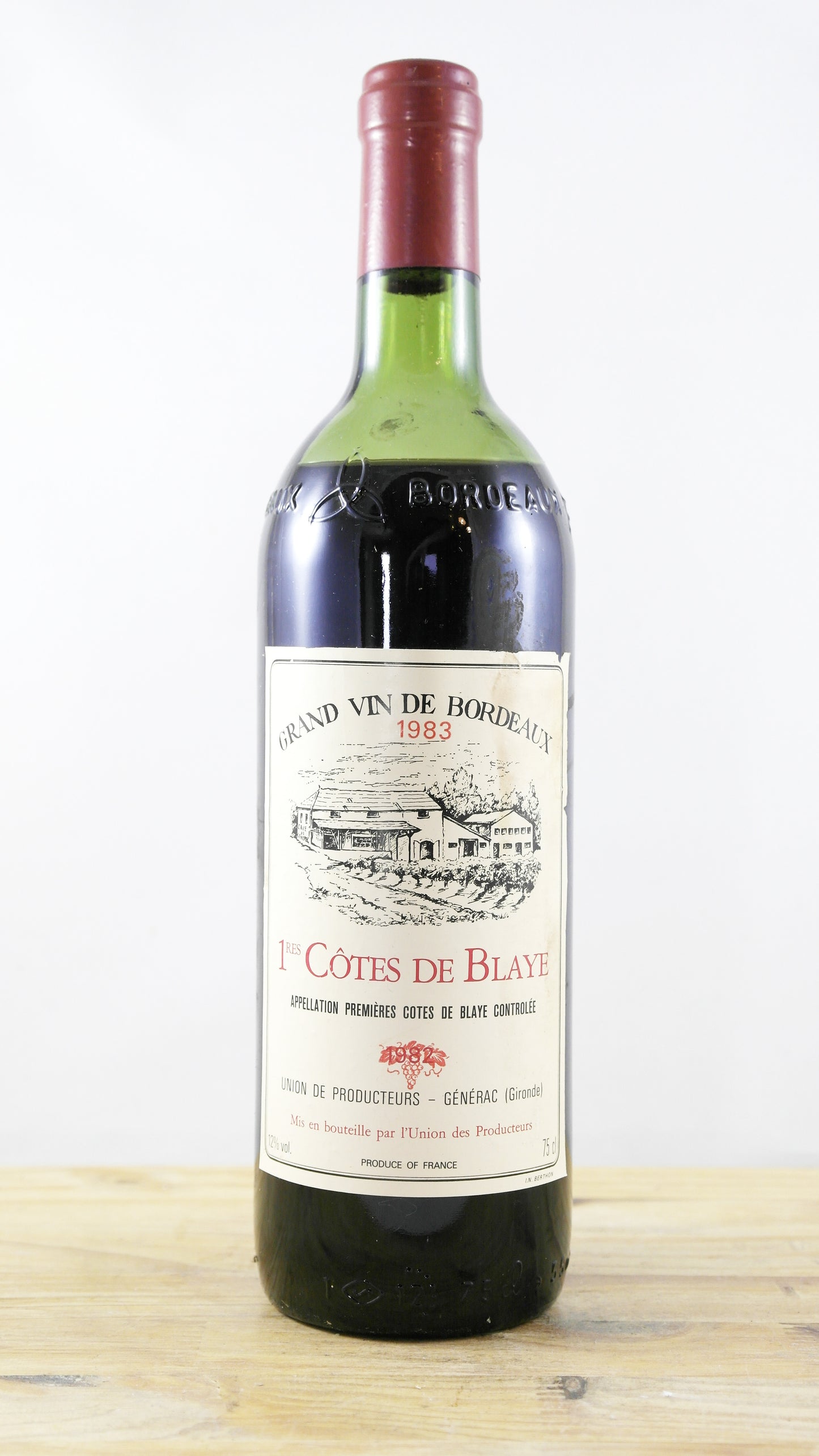 1ères Côtes de Blaye Union des producteurs Générac 1983 BE