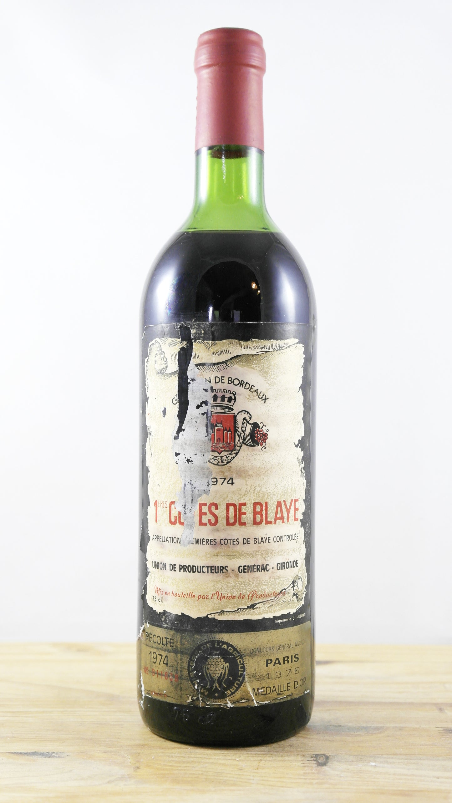 1ères Côtes de Blaye Union des producteurs Générac 1974 EA
