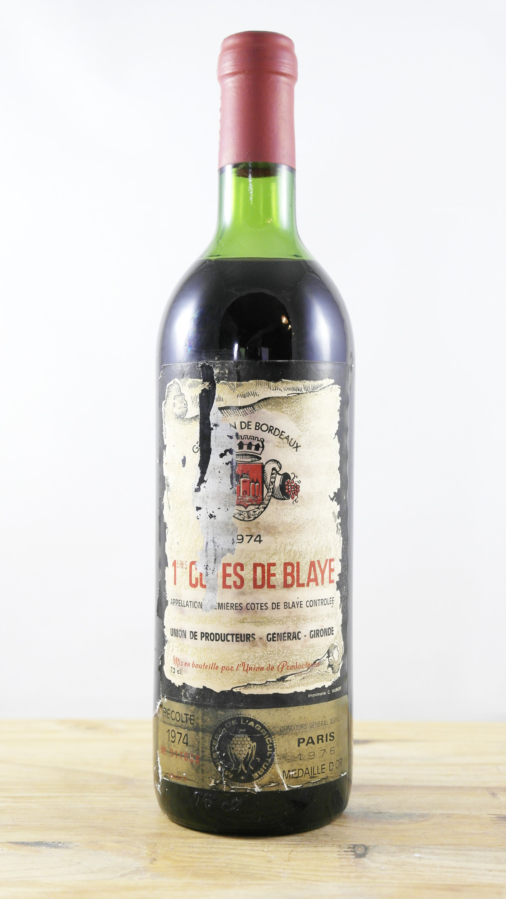 1ères Côtes de Blaye Union des producteurs Générac 1974 EA