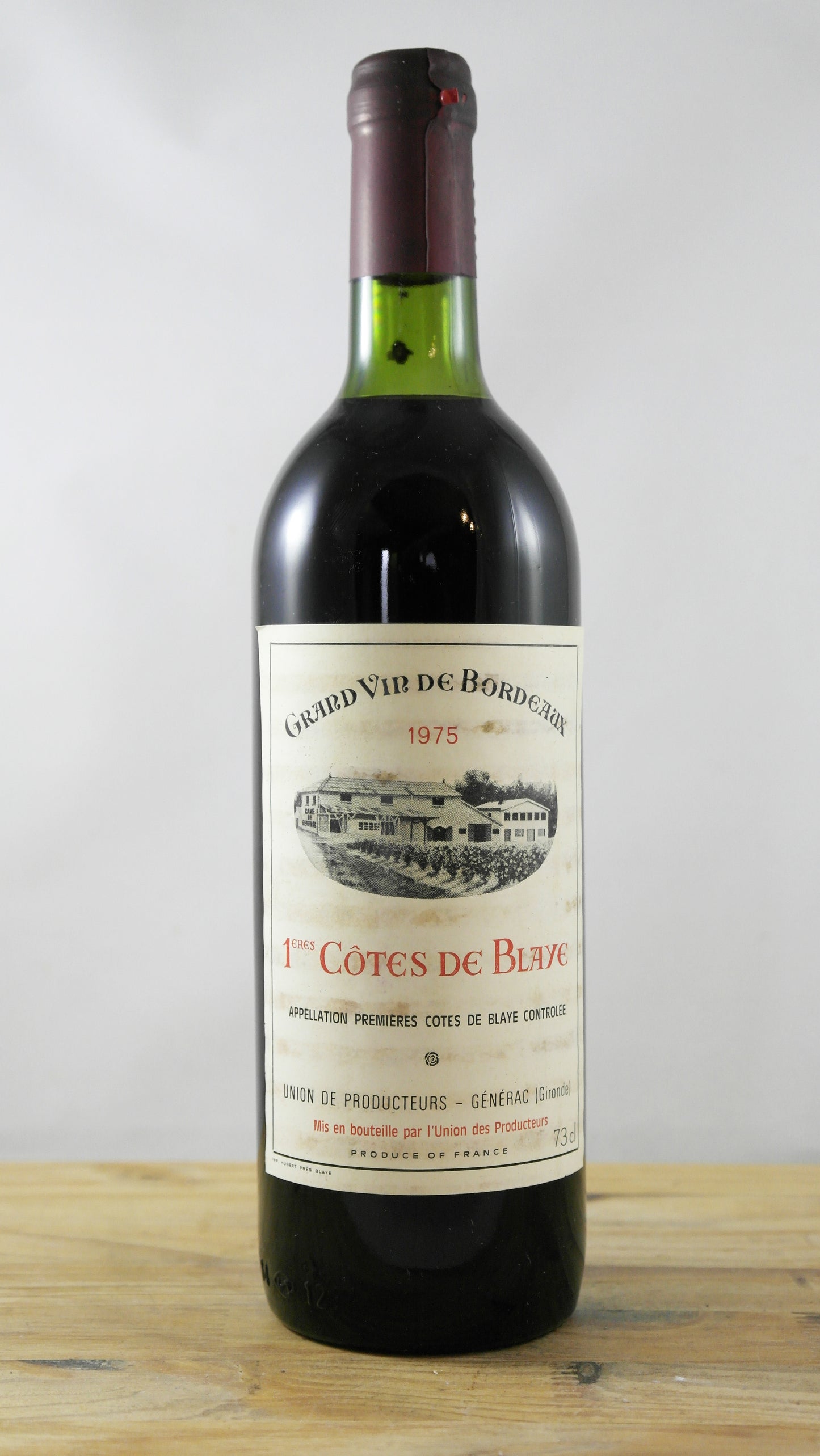 1ères Côtes de Blaye Union des producteurs Générac 1975