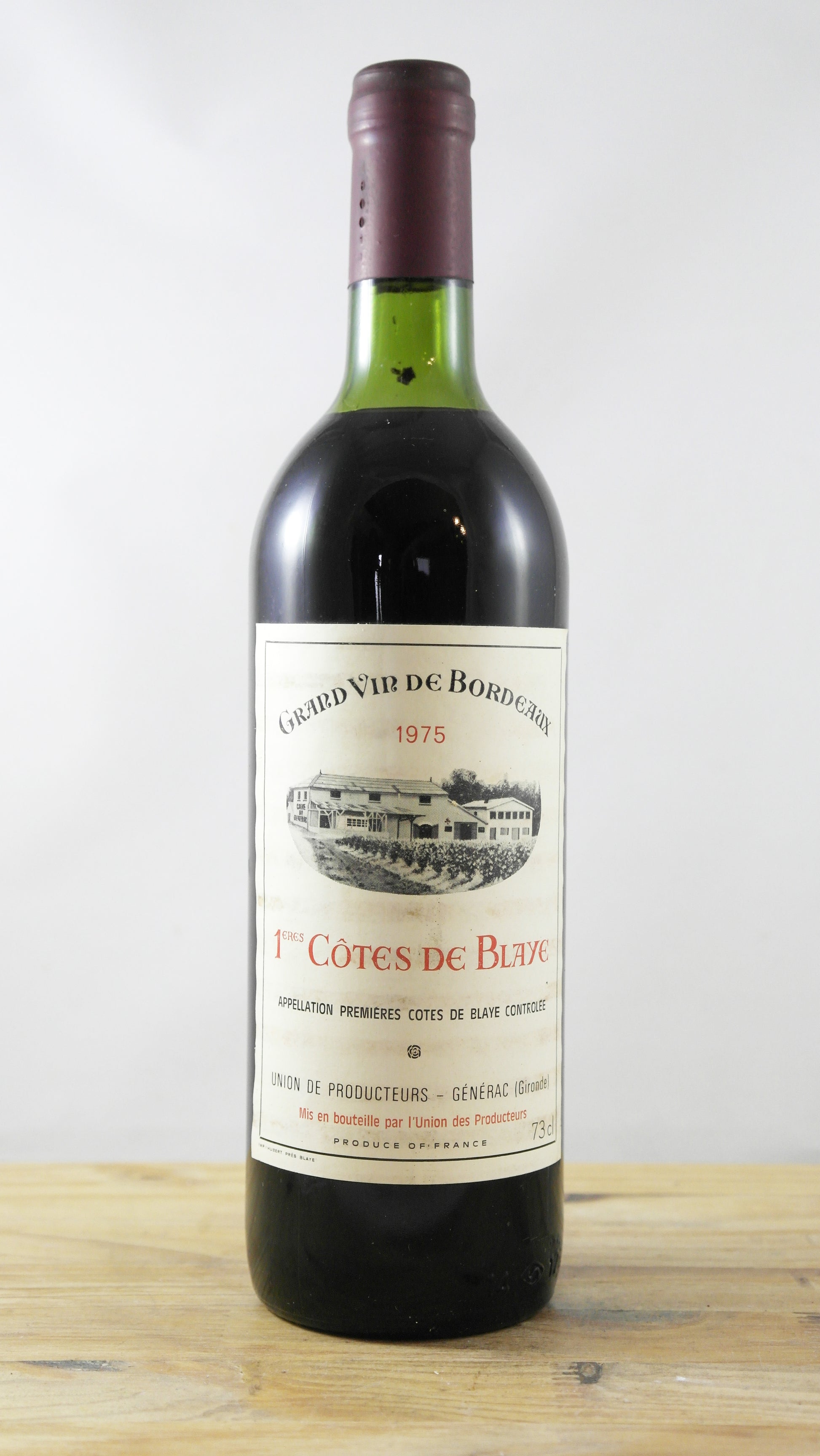 1ères Côtes de Blaye Union des producteurs Générac 1975 HE