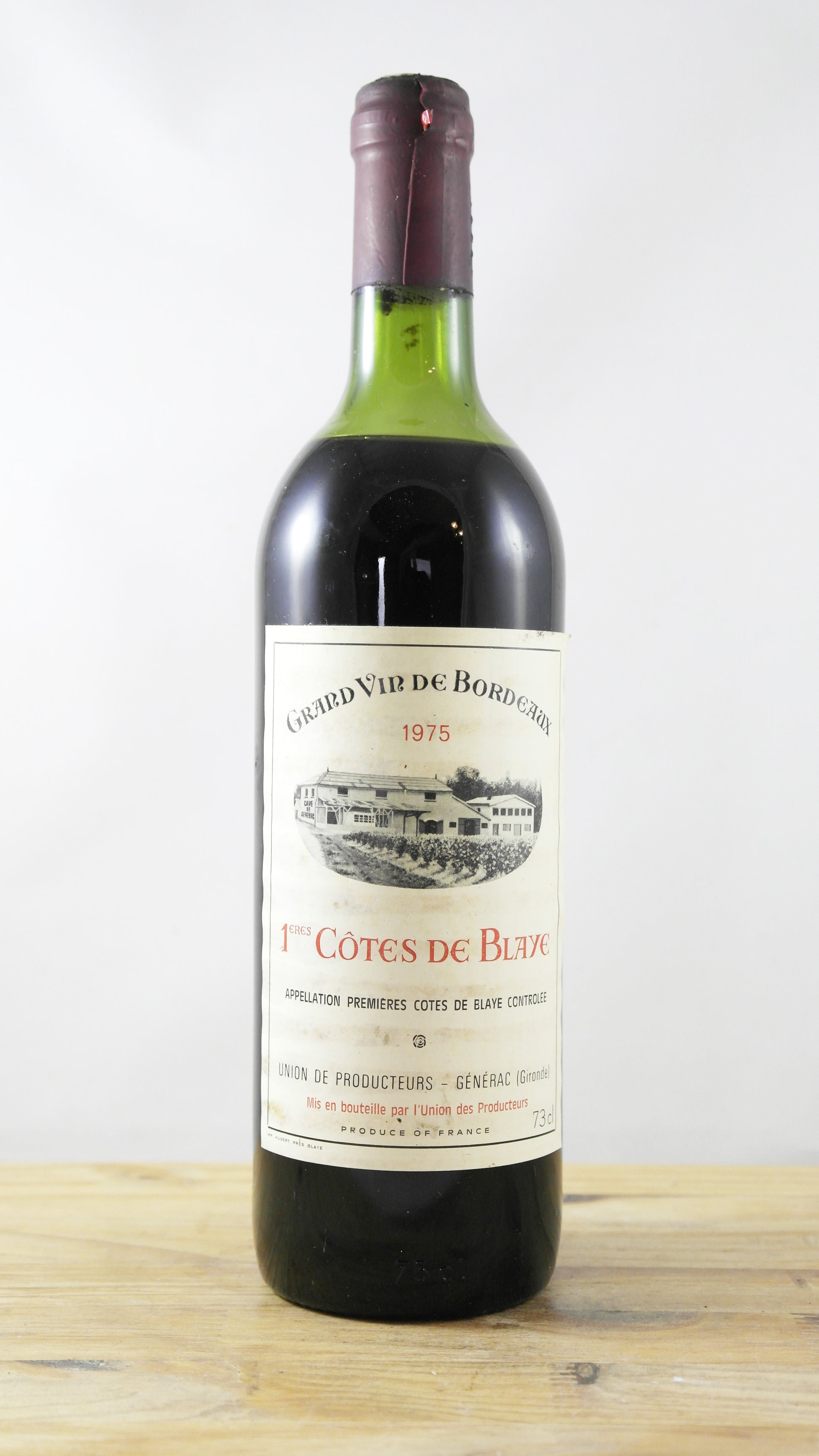 1ères Côtes de Blaye Union des producteurs Générac 1975 ME