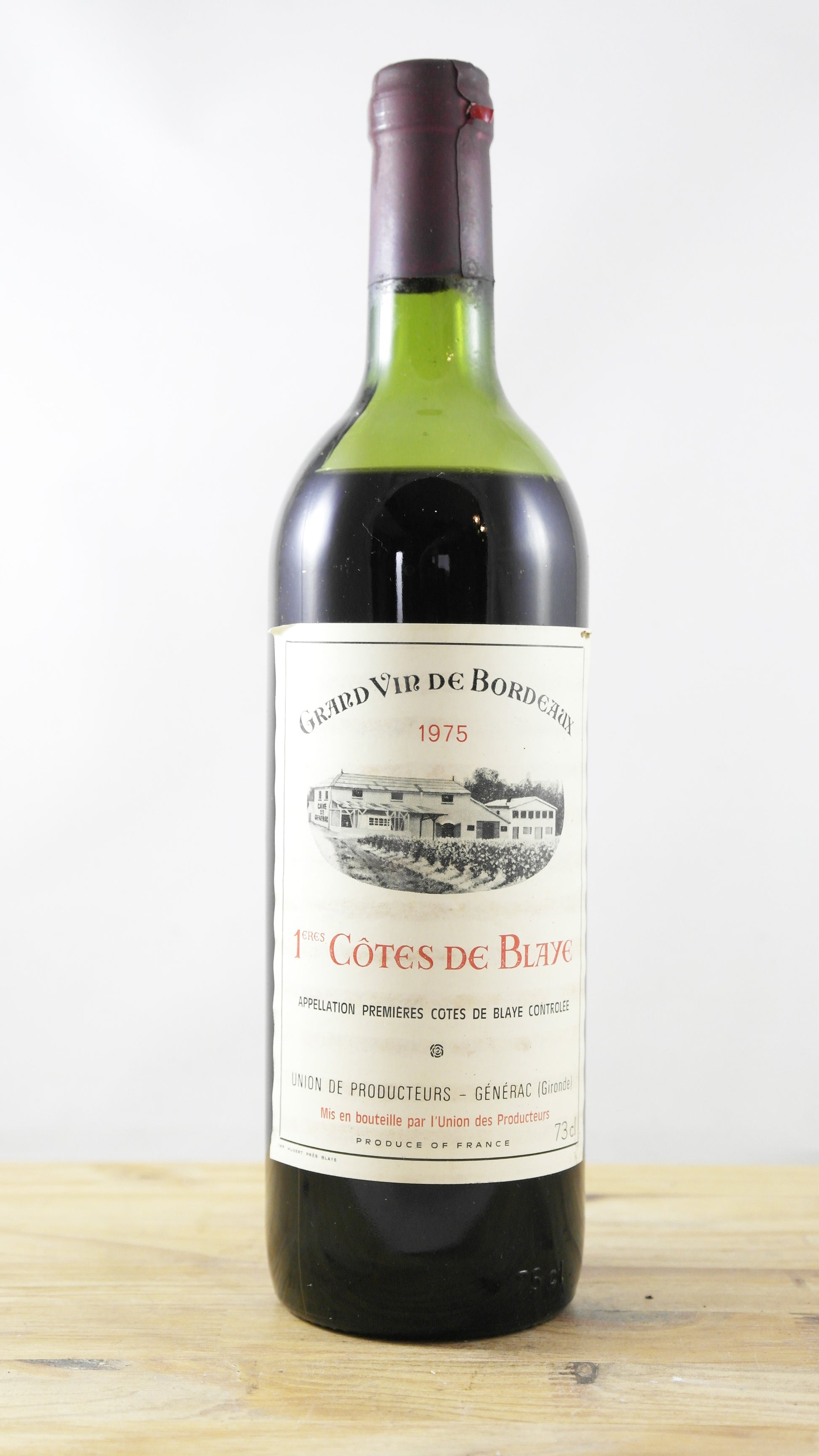 1ères Côtes de Blaye Union des producteurs Générac 1975 BE